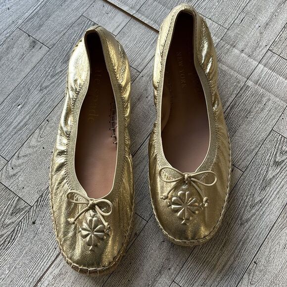 KATE SPADE Gold Metallic
Women's Clubhouse Espadrille Flats size 9 - Picture 4 of 9